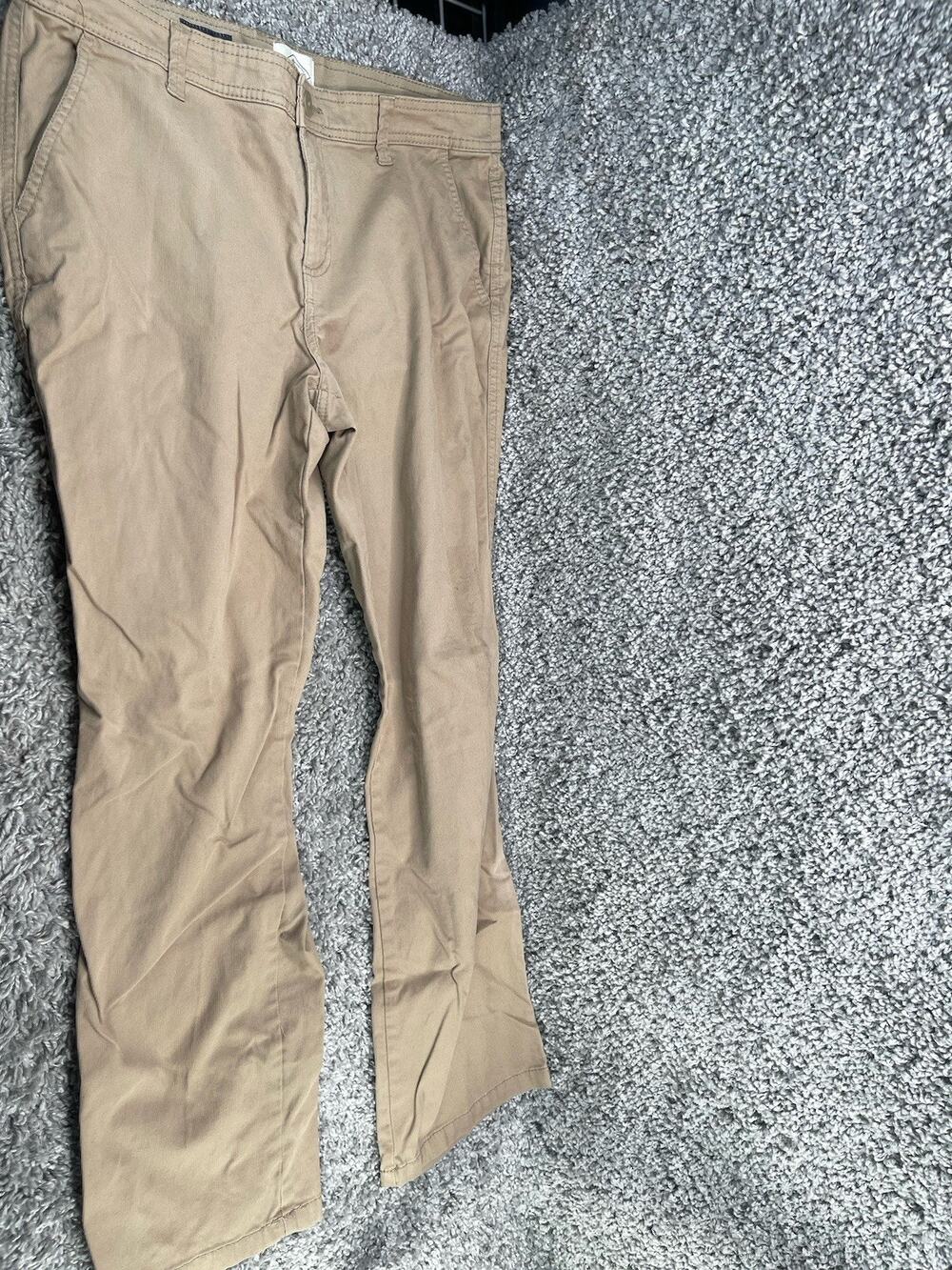 St Johns Bay Khaki Pants Size 12P Classic Apparel Fashion Pre-owned